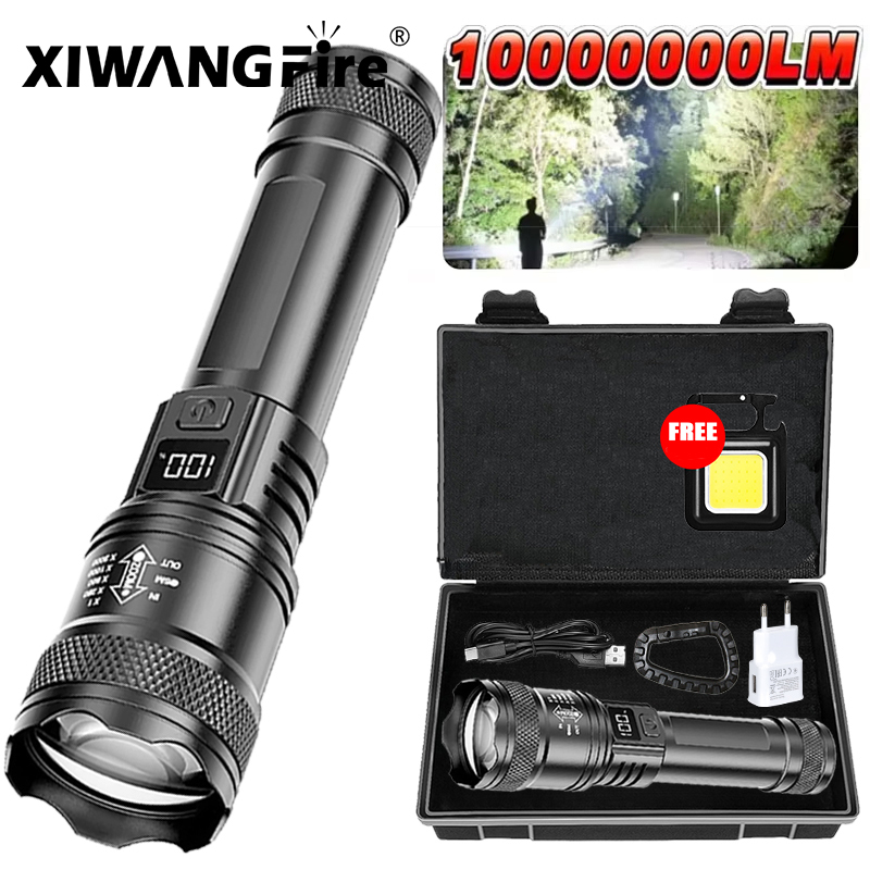 Tactical Flashlight Rechargeable - Ultra Parlak LED El Feneri 2000LM