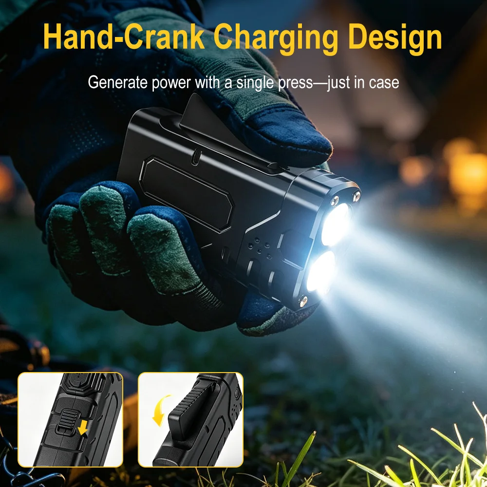 BORUIiT El Kranklı EDC LED Fen - Tactical Flashlight Rechargeable incelemesi ve fiyatı