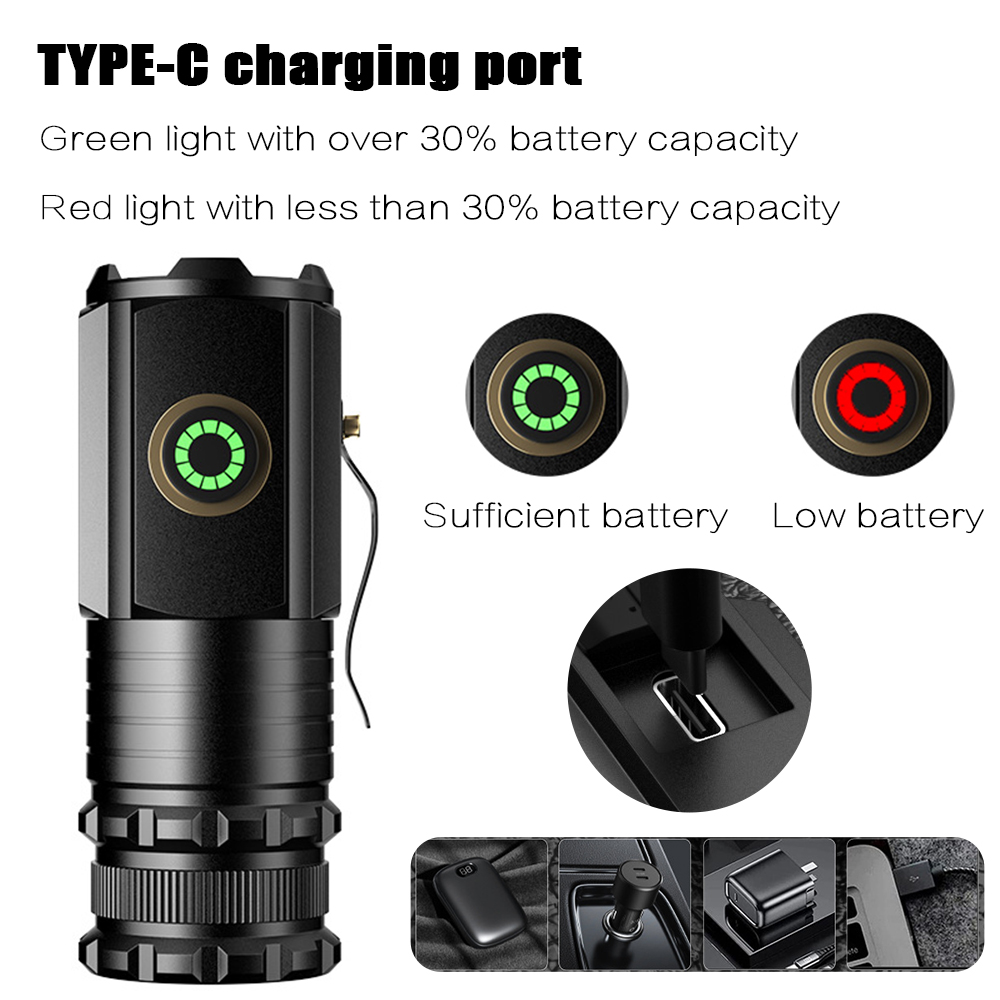 Taşınabilir Güçlü Mini LED El  - Tactical Flashlight Rechargeable incelemesi ve fiyatı