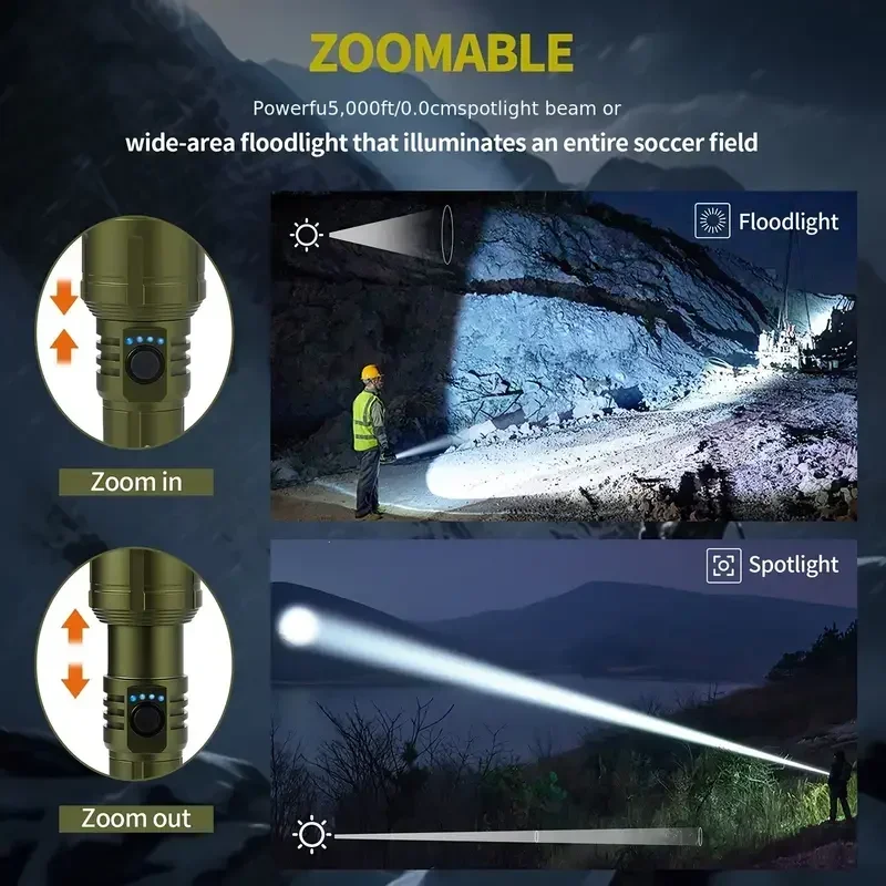 Ultra Güçlü El Feneri Odaklana - Tactical Flashlight Rechargeable incelemesi ve fiyatı